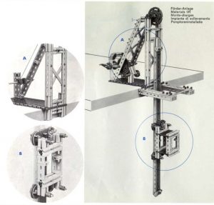 Fischertechnik Vintage Advanced Elevator from Magazine '50